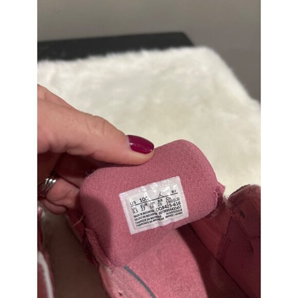 Nike Air Jordan 1 Mid Valentine's Day Sneaker Pink Kids Size 10C - Picture 11 of 11